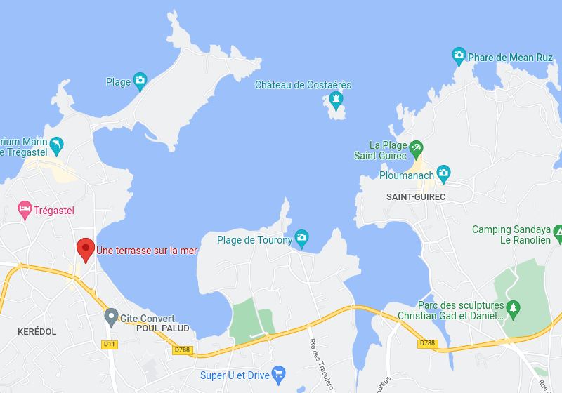 Location à Trégastel entre particuliers - une terrasse sur la mer