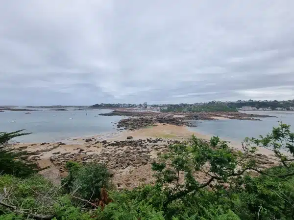 Vue sur Trebeurden depuis l'ile Millau